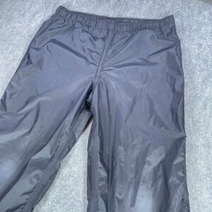Columbia Rain Pants Mens LT Black Packable‎ Drawstring Outdoor Camping #AB647